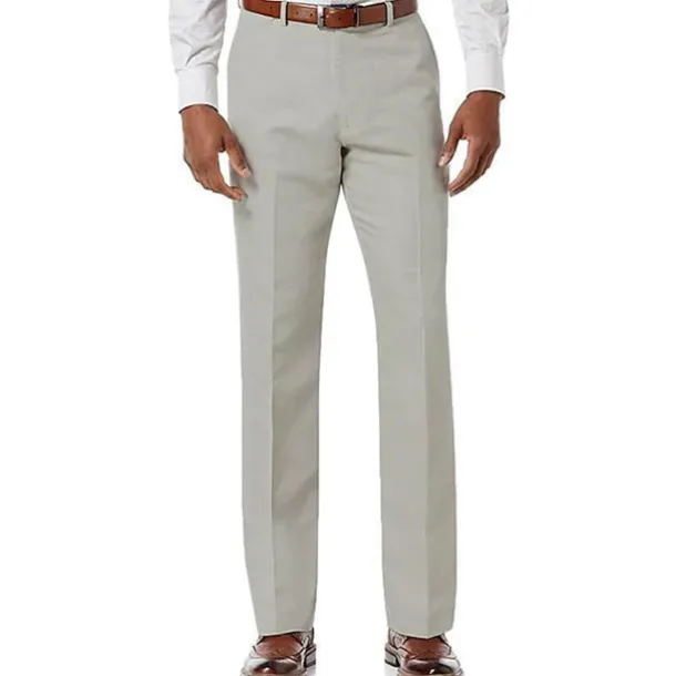 Men's Trousers Casual Pants Pocket Plain Comfort Breathable Outdoor Daily Going out Fashion Streetwear White Light Green