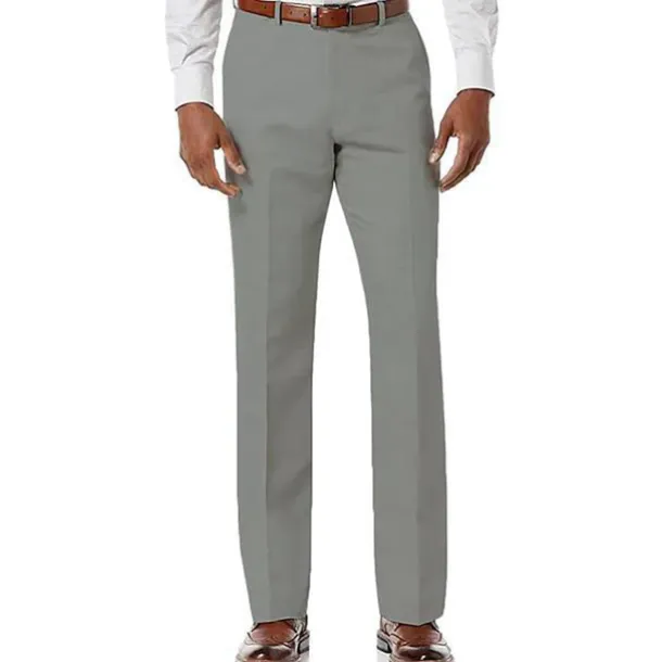 Men's Trousers Casual Pants Pocket Plain Comfort Breathable Outdoor Daily Going out Fashion Streetwear White Light Green