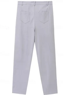 Men's Trousers Chinos Casual Pants Side Stripe Front Pocket Color Block Plain Comfort Soft Daily Holiday Going out Fashion Streetwear Coffee Stretchy