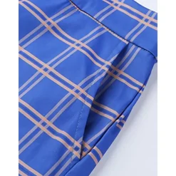 Men's Trousers Chinos Chino Pants Pencil Pants Plaid Dress Pants Plaid Checkered Anti-wrinkle Business Office Party Classic Smart Casual 1 3