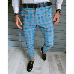 Men's Trousers Chinos Chino Pants Pencil Pants Plaid Dress Pants Plaid Checkered Anti-wrinkle Business Office Party Classic Smart Casual 1 3