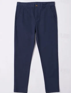 Men's Trousers Chinos Chino Pants Pocket Plain Comfort Breathable Outdoor Daily Going out Fashion Streetwear Black Orange