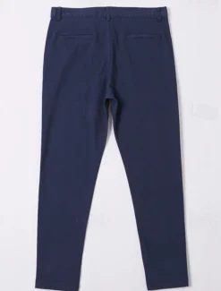 Men's Trousers Chinos Chino Pants Pocket Plain Comfort Breathable Outdoor Daily Going out Fashion Streetwear Black Orange