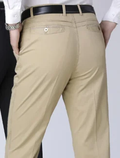 Men's Trousers Chinos Chino Pants Pocket Straight Leg Plain Comfort Breathable Outdoor Daily Going out Fashion Casual Black Yellow