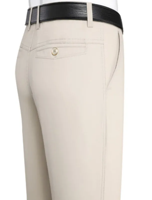 Men's Trousers Chinos Chino Pants Pocket Straight Leg Plain Comfort Breathable Outdoor Daily Going out Fashion Casual Black Yellow