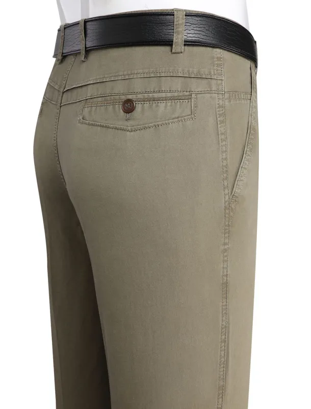 Men's Trousers Chinos Chino Pants Pocket Straight Leg Plain Comfort Breathable Outdoor Daily Going out Fashion Casual Black Yellow