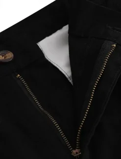 Men's Trousers Chinos Summer Pants Casual Pants Front Pocket Plain Comfort Breathable Casual Daily Holiday Fashion Basic Black White