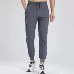 Men's Trousers Jogging Pants Sports Pants Training Pants Pocket Drawstring Elastic Waist Plain Comfort Sports Outdoor Daily Fashion Casual Black Gray Micro-elastic