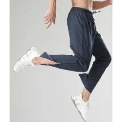 Men's Trousers Jogging Pants Sports Pants Training Pants Pocket Drawstring Elastic Waist Plain Comfort Sports Outdoor Daily Fashion Casual Black Royal Blue Micro-elastic