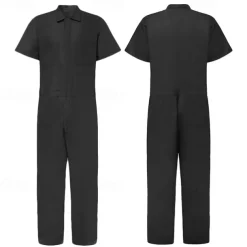 Men's Trousers Jumpsuit Casual Pants Pocket Plain Comfort Sports Outdoor Daily Fashion Casual Black Blue Micro-elastic