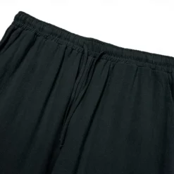 Men's Trousers Plain Full Length Casual Daily Cotton Linen Light Blue Micro-elastic