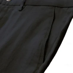 Men's Trousers Solid Color Knee Length Business Classic Style Casual Black White Inelastic