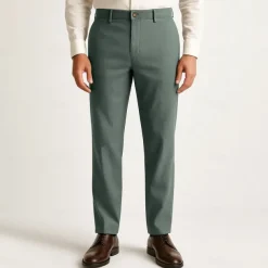 Men's Trousers Solid Color Knee Length Business Classic Style Casual Black White Inelastic