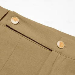 Men's Trousers Summer Pants Tapered Carrot Pants Beach Pants Front Pocket Pleats Plain Comfort Breathable Casual Daily Holiday Fashion Basic Black White