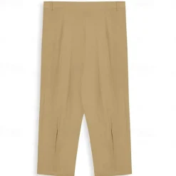 Men's Trousers Summer Pants Tapered Carrot Pants Beach Pants Front Pocket Pleats Plain Comfort Breathable Casual Daily Holiday Fashion Streetwear Black White