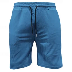 Men's T-shirt Suits 2 Pieces Outfits Tee & Shorts Short Sleeve Turndown Summer Plain Fashion Casual 2 Piece Vacation Daily Wear Going out Black White Blue Top Tee for Men