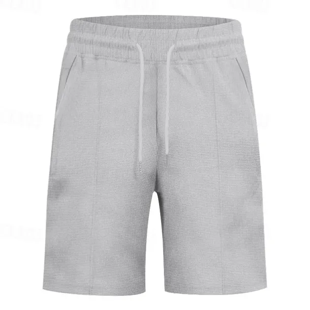 Men's T-shirt Suits 2 Pieces Outfits Tee & Shorts Short Sleeve Standing Collar Summer Color Block Fashion Casual Lace up 2 Piece Vacation Daily Wear Going out Black White Royal Blue Top Tee for Men