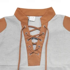 Men's T-shirt Suits 2 Pieces Outfits Tee & Shorts Short Sleeve Standing Collar Summer Color Block Fashion Casual Lace up 2 Piece Vacation Daily Wear Going out Black White Royal Blue Top Tee for Men