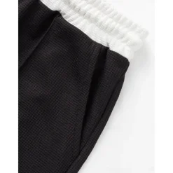 Men's T-shirt Suits 2 Pieces Outfits Tee & Shorts Short Sleeve Lapel Summer Color Block Fashion Casual 2 Piece Vacation Daily Wear Going out Black White Wine Top Tee for Men