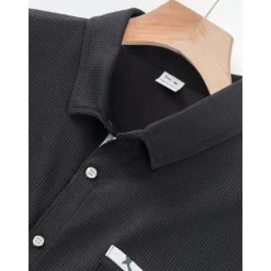 Men's T-shirt Suits Shirt and Pant Sets 2 Pieces Outfits Short Sleeve Lapel Summer Color Block Fashion Casual 2 Piece Vacation Daily Wear Going out Black White Wine Top Tee for Men