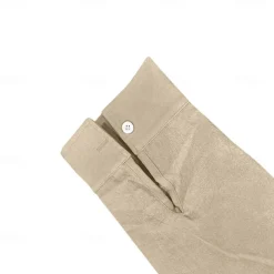 Men's T-shirt Suits Shirt and Pant Sets 2 Pieces Outfits Long Sleeve Stand Collar Summer Spring Plain Fashion Casual 2 Piece Vacation Daily Wear Going out Black White Blue Top Tee for Men