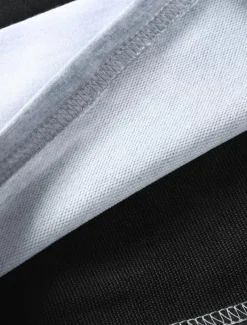 Men's T-shirt Suits Tee & Drawstring Waist Pants Short Sleeves Crew Neck Summer Gymnatics Casual Color Block Street Style Vacation Daily Wear Activewear Army Green Black Yellow Top Tee for Men