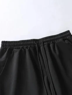 Men's T-shirt Suits Tee & Drawstring Waist Pants Short Sleeves Crew Neck Summer Gymnatics Casual Color Block Street Style Vacation Daily Wear Activewear Army Green Black Yellow Top Tee for Men