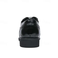 Men's Two-Tone Wingtip Oxford Brogue Shoes in Brown and White, Genuine Leather Gatsby-Inspired 1920s Vintage Dress Shoes for Wedding, Jazz Party, and Formal Events