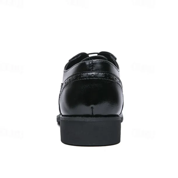 Men's Two-Tone Wingtip Oxford Brogue Shoes in Brown and White, Genuine Leather Gatsby-Inspired 1920s Vintage Dress Shoes for Wedding, Jazz Party, and Formal Events