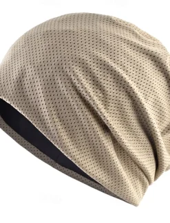 Men's Unisex Beanie Hat Beanies Black Red Polyester Cozy Daily Wear Going out Solid / Plain Color Breathable