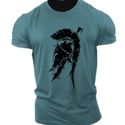 Men's Unisex Geometric T shirt Casual Style Classic Style Cool Shirt Short Sleeve T shirt Print Crew Neck Shirt Sports Casual Big and Tall Outdoor Street Holiday Light Pink Black White Summer