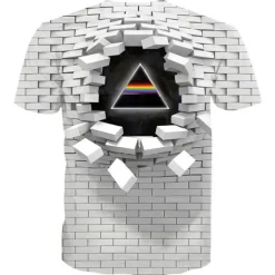 Men's Unisex Graphic Optical Illusion T shirt Tee Short Sleeve T shirt 3D Print Crew Neck Round Neck Shirt Vintage Streetwear Exaggerated Casual Daily White Light Green Pink Summer Clothing Apparel