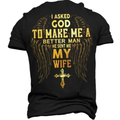 Men's Unisex Graphic Templar Cross Letter T shirt Christian T Shirts Short Sleeve T shirt 3D Print Crew Neck Shirt Vintage Sports Designer Outdoor Street Daily Black Army Green Navy Blue Summer