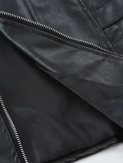 Men's Vest Gilet Faux Leather Vest Outdoor Daily Fashion Casual Spring Fall Zip Up Pocket PU Leather Comfortable Plain Zipper Crew Neck Regular Fit Black Brown Vest