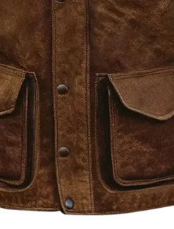 Men's Vest Gilet Outdoor Daily Vintage Casual Spring Fall Pocket Buttons Polyester Comfortable Plain Single Breasted One-button Lapel Regular Fit Brown Vest