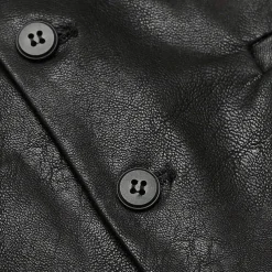 Men's Vest Gilet Vacation Daily Date Fashion Casual Spring Fall Buttons Pocket Faux Leather Comfortable Plain Single Breasted One-button Lapel Regular Fit Dark Brown Black Red Light Brown Vest