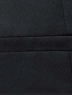 Men's Vest Waistcoat Business Daily Wear Party & Evening Fashion Basic Spring & Fall Patchwork Polyester Comfortable Plain Single Breasted V Neck Regular Fit Black Red Navy Blue Gray Vest