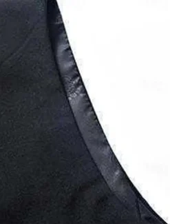 Men's Vest Waistcoat Business Daily Wear Party & Evening Fashion Basic Spring & Fall Patchwork Polyester Comfortable Plain Single Breasted V Neck Regular Fit Black Red Navy Blue Gray Vest