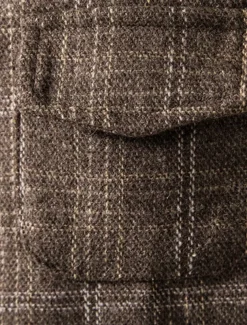 Men's Vest Waistcoat Daily Wear Vacation Going out Vintage British Spring & Fall Button Polyester Comfortable Plaid Single Breasted Lapel Regular Fit Grey Black khaki Vest