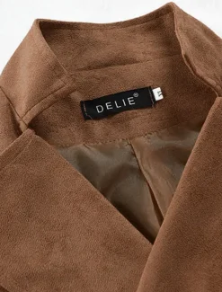 Men's Vest Waistcoat Daily Wear Vacation Going out Vintage Fashion Spring & Fall Button Polyester Comfortable Plain Double Breasted Lapel Regular Fit Black Royal Blue Brown Rose Red Vest