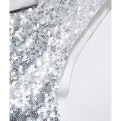 Men's Vest Waistcoat Gilet Performance Vacation Stage Fashion Casual Summer Spring Sequins Buttons Pocket Polyester Comfortable Plain Single Breasted One-button Lapel Regular Fit Silver Black Vest