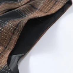 Men's Vest Waistcoat Gilet Vacation Party Business Fashion Casual Spring & Fall Buttons Pocket Polyester Comfortable Plaid Double Breasted Lapel Regular Fit Light Coffee Black Dark Gray Coffee Vest