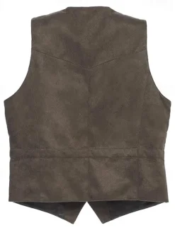Men's Vest Waistcoat Gilet Vacation Daily Wedding Party Date Fashion Casual Spring Fall Buttons Pocket Nylon Comfortable Plain Single Breasted One-button V Neck Regular Fit Black Light Brown Coffee