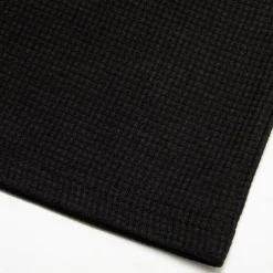 Men's Waffle Polo Shirt Quarter Zip Polo Going out Gym Turndown Quarter Zip Long Sleeve Sportswear Casual Solid Color Tartan Patchwork Zipper Fall & Winter Regular Fit Black White Yellow Blue Orange