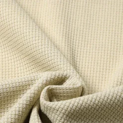 Men's Waffle Shirt T-shirt Suits 2 Pieces Outfits Tee & Shorts Short Sleeve Quarter Zip Summer Plain Fashion Casual 2 Piece Vacation Daily Wear Going out Black khaki Gray Top Tee for Men