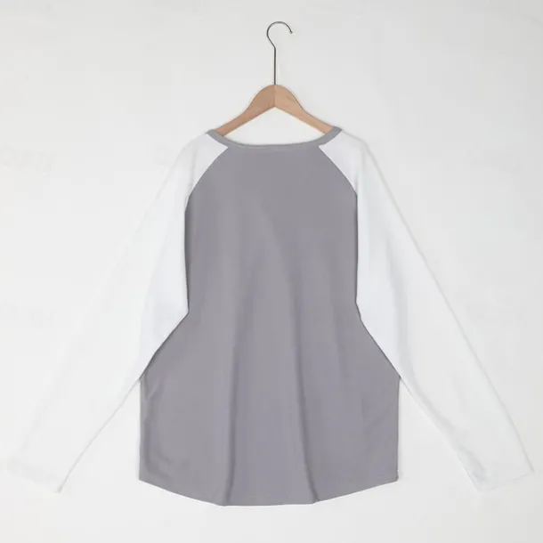 Men's Waffle Tee Waffle Shirt T Shirt Tee Top Long Sleeve V Neck Spring & Fall Color Block Fashion Designer Basic Patchwork Street Sport Casual Daily Black Gray Navy Blue Top Tee for Men