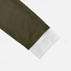 Men's Waffle T-shirt Pullover Sweatshirt Tee Top Long Sleeve Shirt Long Sleeve Crew Neck Spring & Fall Plain Fashion Designer Basic Fashion Fake two piece Vacation Street Going out Dark Brown Army