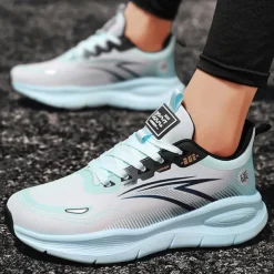 Men's Warm Lined Running Sneakers, Lightweight Cushioned Athletic Shoes with Lace-Up Design for Winter Outdoor Sports and Daily Wear