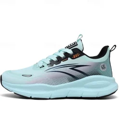 Men's Warm Lined Running Sneakers, Lightweight Cushioned Athletic Shoes with Lace-Up Design for Winter Outdoor Sports and Daily Wear