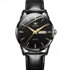 Men's Watches Luminous Calendar Week Display Chronograph Multifunction Quartz Watch Waterproof Sports Men'S Watches